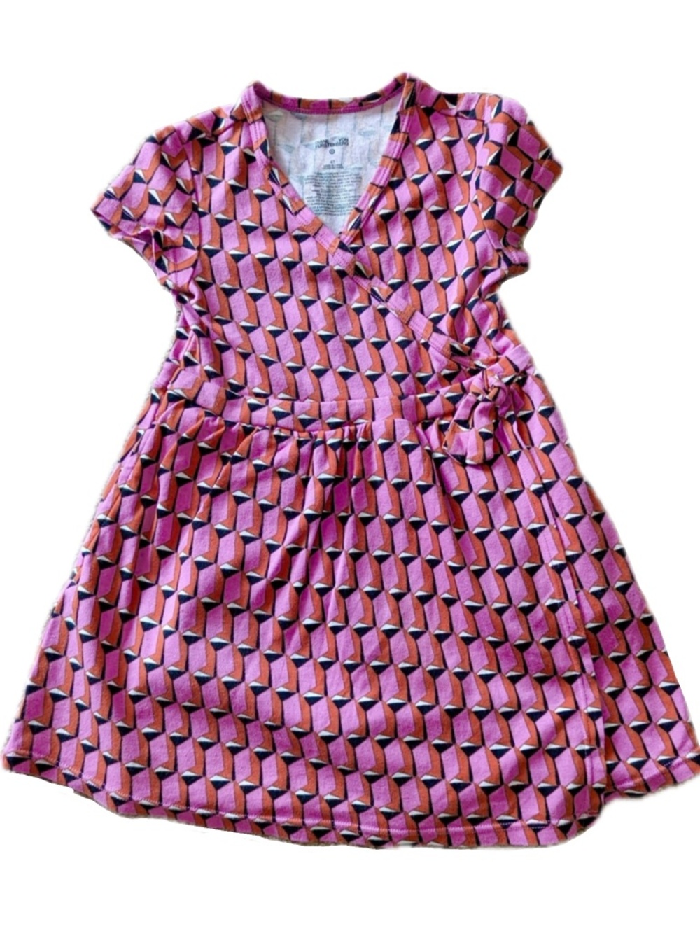 diane von furstenberg for target faux wrap dress dvf x target pink geometric 4t
